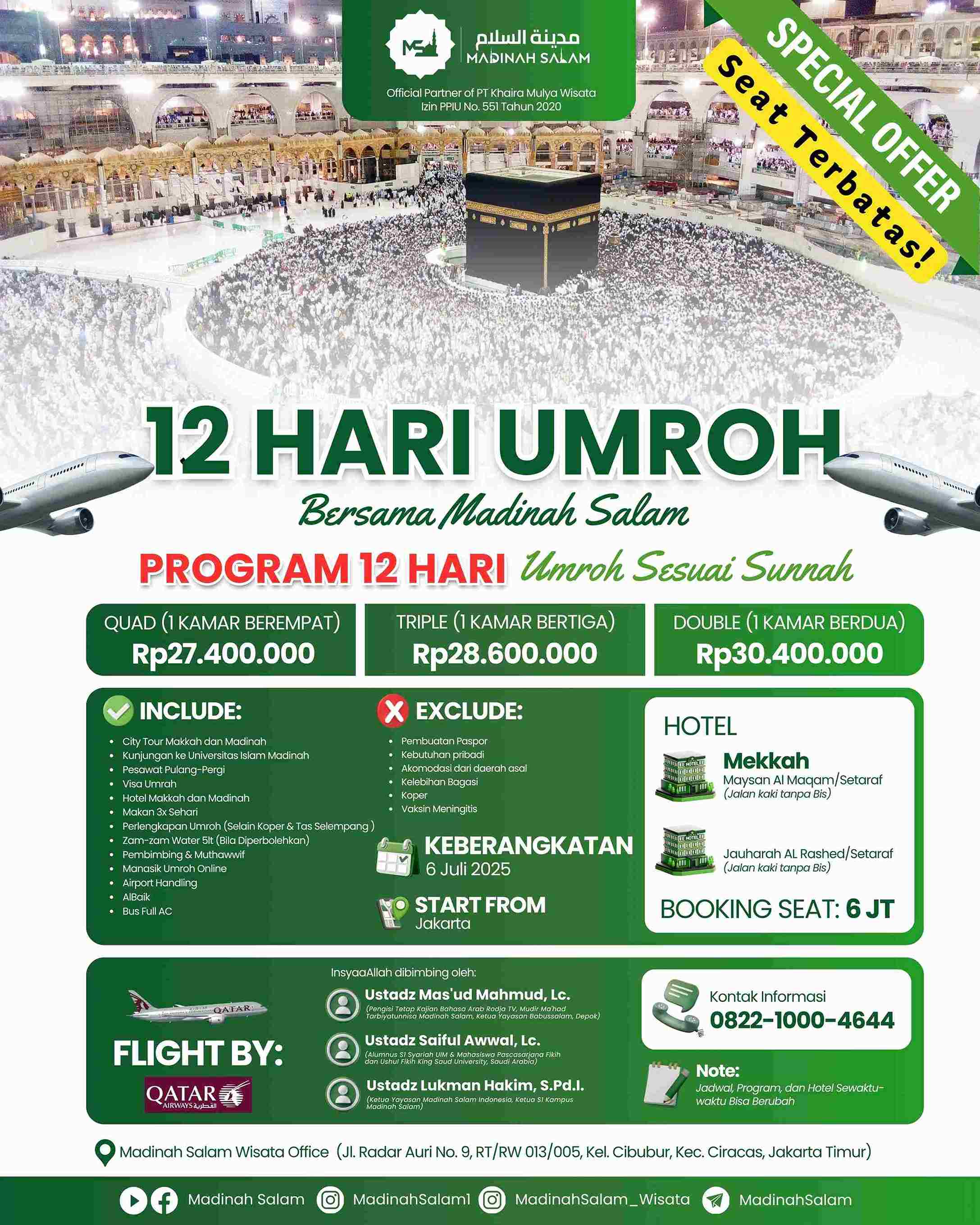 Paket Umrah Spesial yang sudah sold out